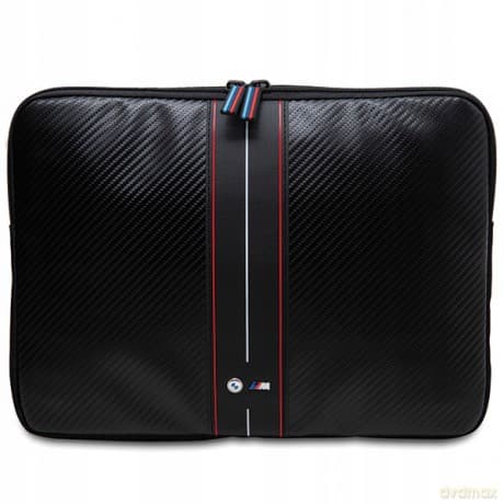 Pokrowiec BMW Carbon & Red Stripe na laptopa 16" - czarny
