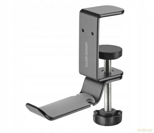 Uchwyt Silver Monkey HM200 na słuchawki do biurka - czarny