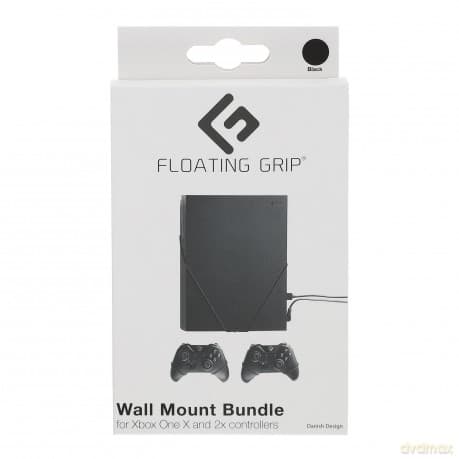 Floating Grips Xbox One X and Controller Wall Mounts - Bundle (Black)
