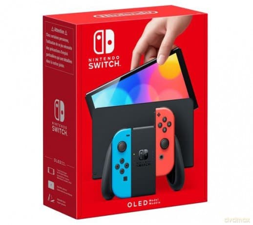 NINTENDO Switch OLED Console - Neon Red/Blue