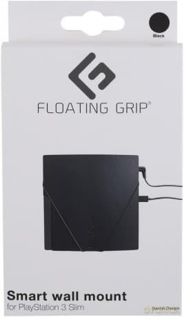 PS3 Slim wall mount by FLOATING GRIP Black