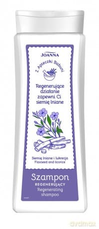 JOANNA Z Apteczki Babuni Szampon do włosów - Siemię lniane i lukrecja 300 ml