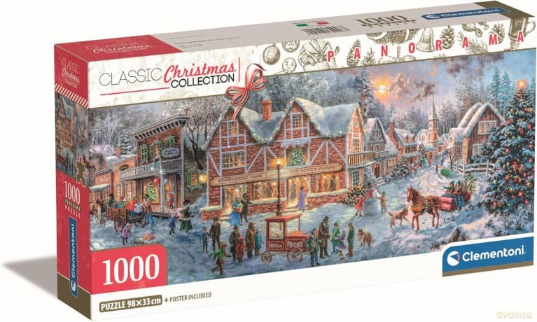 CLEMENTONI 1000 el. Panorama Compact Christmas Collection