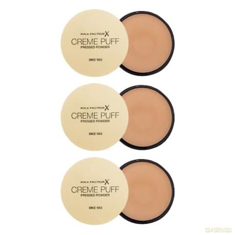 COTY 3 x Max Factor Creme Puff Face Powder 14g - 14 Golden Beige