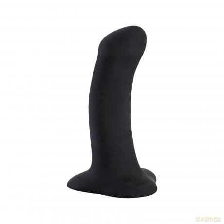 FUN FACTORY Dildo AMOR (Schwarz) - kleiner Dildo mit Saugfuß MADE IN GERMANY, stimulierendes Sex-Spielzeug für Frauen & Männer aus 100% medizinischem Silikon, hautfreundlich & geruchsneutral