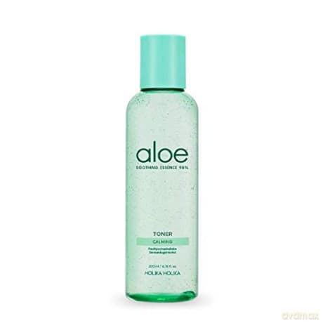 Holika Holika Aloe Soothing Essence 98% Toner 200 ml Sofort feuchtigkeitsspendend und beruhigend mit Aloe-Extrakt