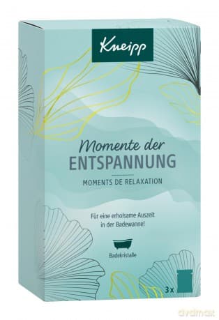 Kneipp Geschenkset Momente der Entspannung - ausgewählte Badekristalle Bestseller (je 1x 60g): Tiefenentspannung, Entspannung Pur und Goodbye Stress - kleine Aufmerksamkeit und ideales Mitbringsel