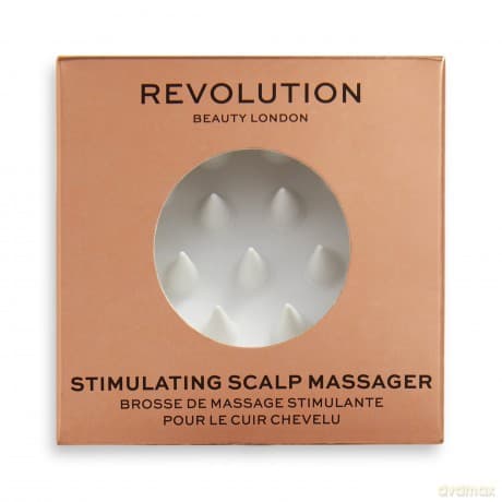 Revolution Haircare Kopfhautmassagegerät, Haarwaschbürste, Silikonborsten regen die Durchblutung an, 64.5g