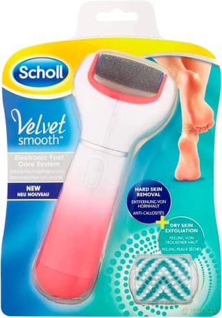 Scholl Velvet Smooth Elektronische Fußfeile, Pink