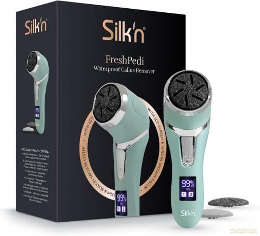 Silk'n Silk`n FreshPedi mint - elektrischer Hornhautentferner, wasserdicht, mit Vakuumsystem