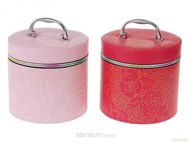 Kuferek M z lusterkiem na zamek 17x16x17cm MIX