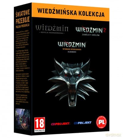 Wiedźmińska Kolekcja: Wiedźmin Edycja Rozszerzona+Wiedźmin 2 Zabójcy Królów+Audiobook