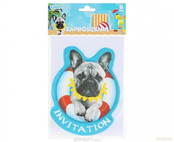 Zaproszenia z kopertami Hawajskie Party 6szt