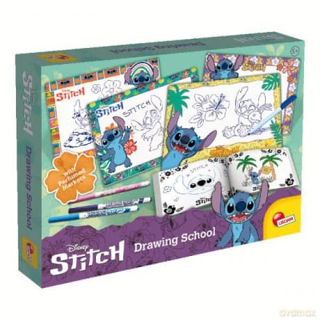 Szkoła rysowania z perfumowanymi długopisami Stitch Lisciani