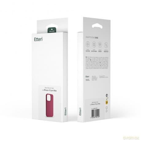 Nakładka Etteri Silicone Case do Samsung Galaxy S23 malinowa