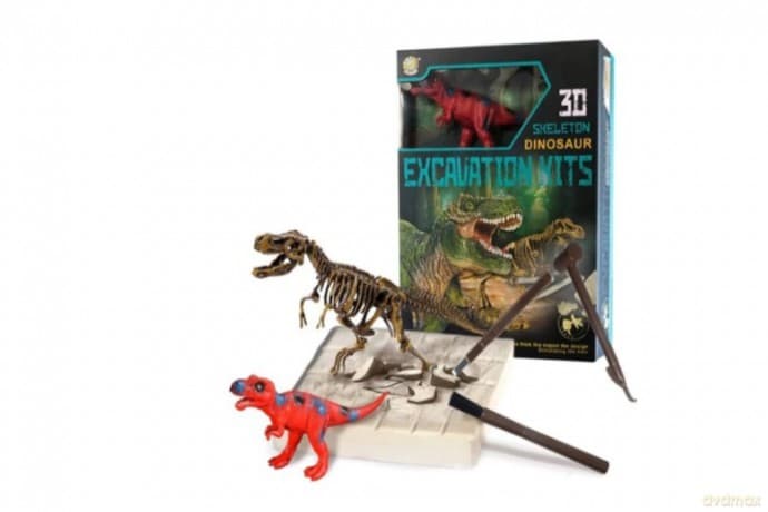 Dinozaur T-Rex skamielina+figurka 1009481