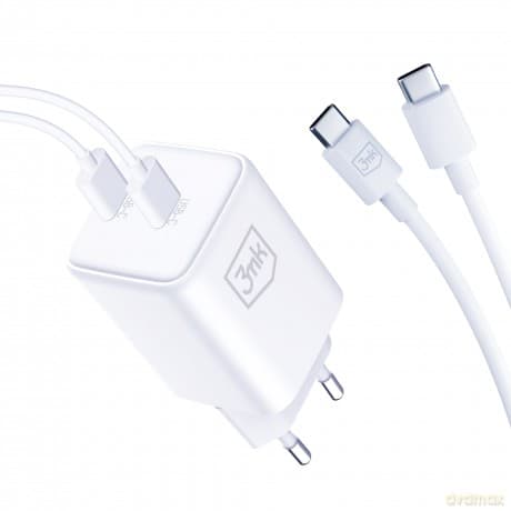 Kabel Accessories - 3mk Hyper Charger PD 45W+USB Cable C to C White