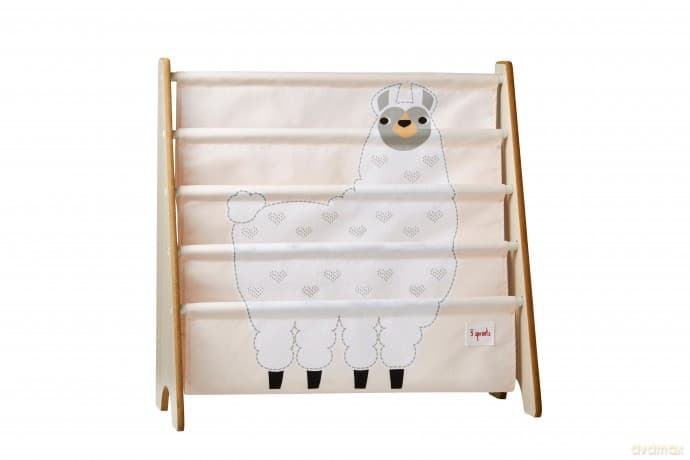 Stojak na zabawki 3 Sprouts Lama White