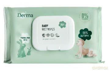 Derma - Baby Wet Wipes 64 pcs