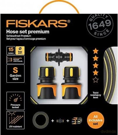 Fiskars Hose set Premium 15m 9mm