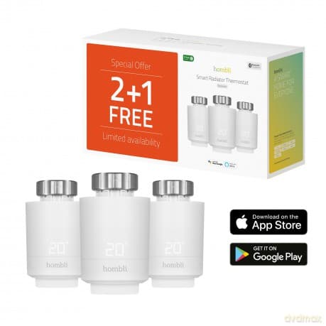 Hombli - Smart Radiator Thermostat Expansion pack (2+1)