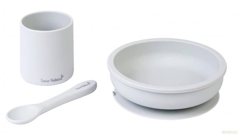 SARO Baby - Silicone Food Set 3 pieces Grey (SAO17414)