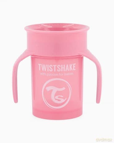 Twistshake - 360 Cup 6+m Pastel Pink
