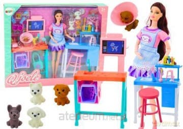 Zestaw Lalka Weterynarz z akcesoriami