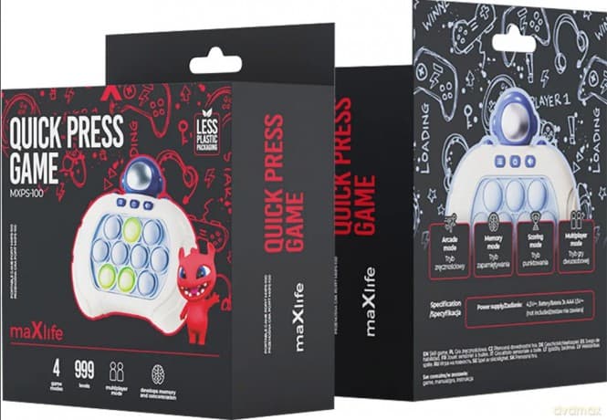 Maxlife przenośna gra Pop it MXPS-100 astronauta