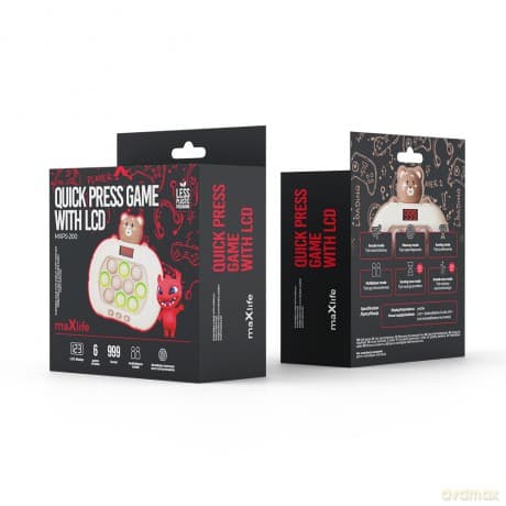 Maxlife przenośna gra Pop it MXPS-200 miś z wyświetlaczem