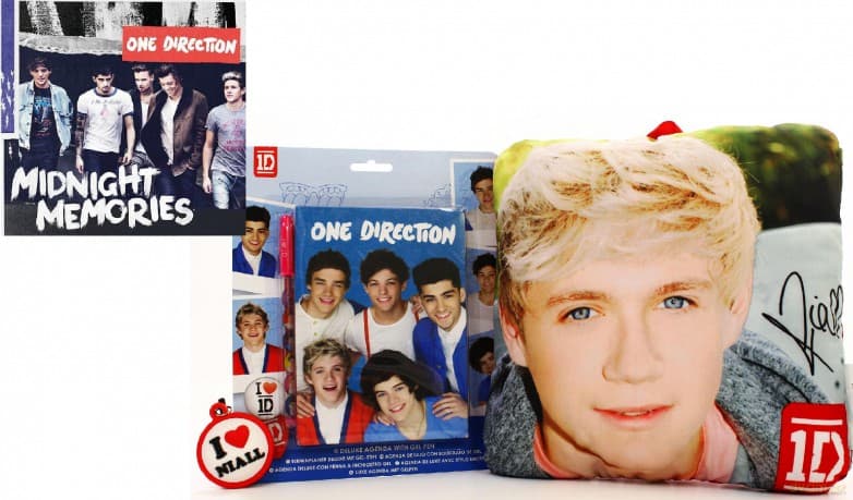 One Direction: Midnight Memories + Niall: Poduszka + Brelok + Notatnik z Długopisem Żelowym Pakiet