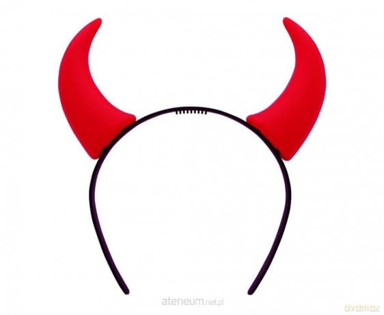 Opaska rogi diabełka czerwone