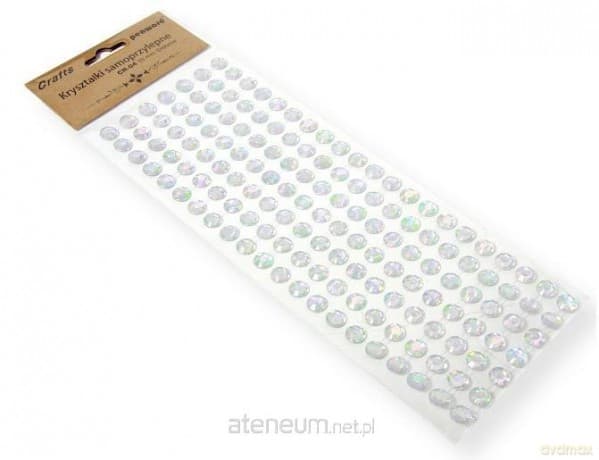 Kryształki samoprzylepne srebrne 10mm