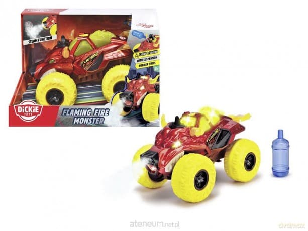 Pojazd Fire Monster z parą 25cm