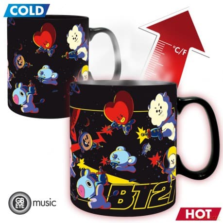 BT21 - Kubek Heat Change - 460 ml - Space - cardboard box