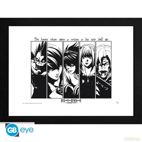 DEATH NOTE - Plakat w ramie Usual Suspects (30x40)