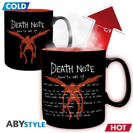 DEATH NOTE - Kubek zmieniający kolor 460ml - L & Light - cardboard