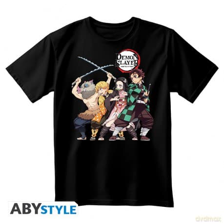 DEMON SLAYER - Unisex black Tshirt - Group