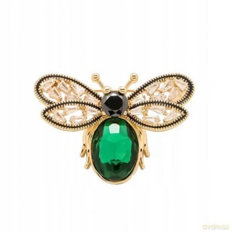 ECARLA Biżuteria Broszka Kryształowa BZ131 Owad