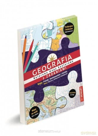 Geografia z zadaniami. Kolorowe mapy konturowe - Marzena Wieczorek, Ewa Lodzińska, Bogusława Karlicka