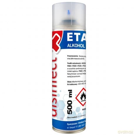 ETANOL - Alkohol etylowy skażony DISINFECT 99% spray 500ml