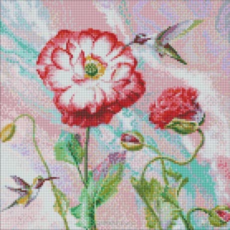 Diamentowa mozaika - Lekka etiuda 40x40cm