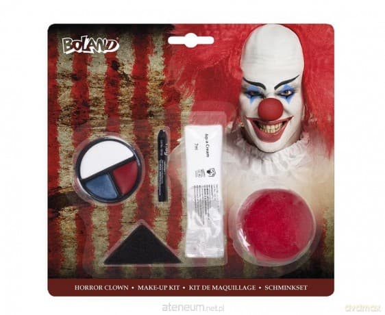 Zestaw do malowania twarzy klaun z horroru