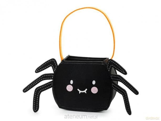 Torebka na słodycze pająk czarna