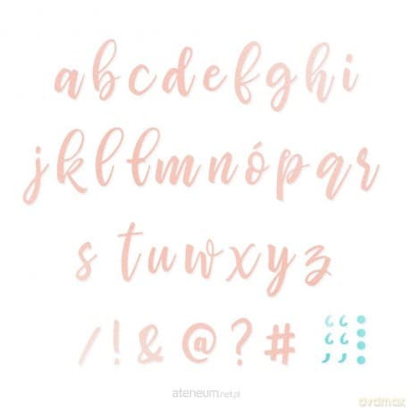 Zestaw wykrojników - Alfabet mały 33szt