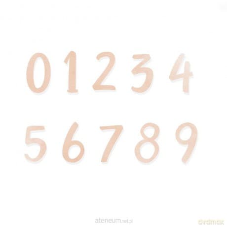 Zestaw wykrojników - Cyfry 10szt