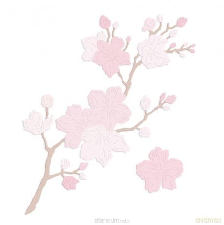 Zestaw wykrojników - Gałazka i kwiat magnolii 2szt