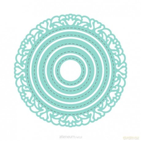 Zestaw wykrojników - Koła z ornamentem 5szt