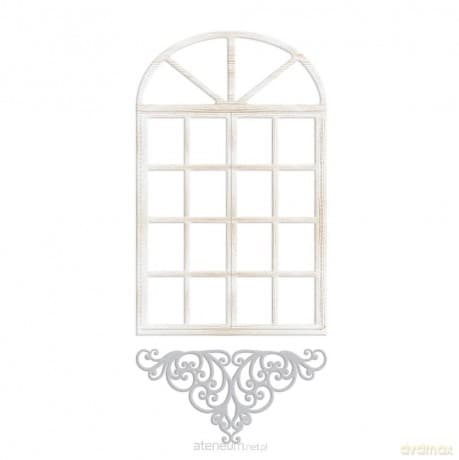 Zestaw wykrojników - Okno z dekorem 2szt