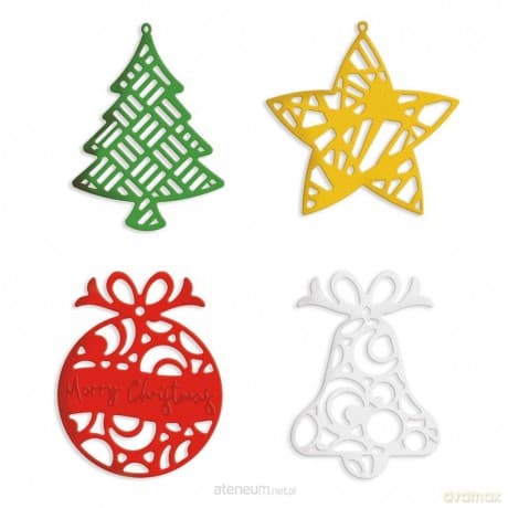 Zestaw wykrojników - Świąteczne dekoracje 4szt